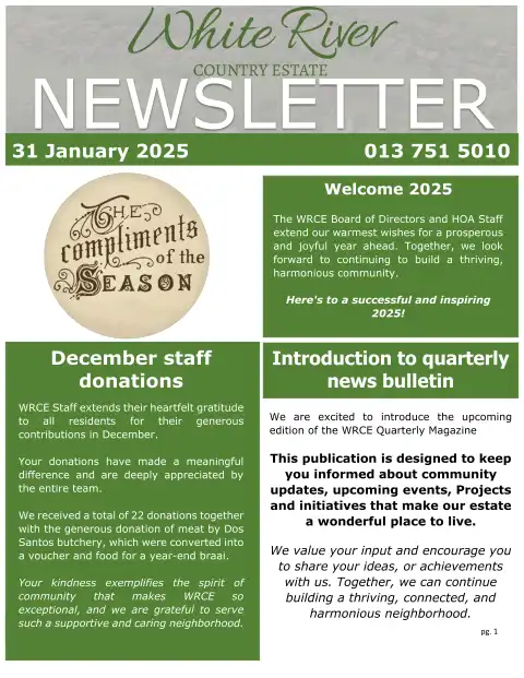 Newsletter January 2025